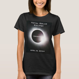 T-shirt CANADA Éclipse solaire totale 8 avril 2024