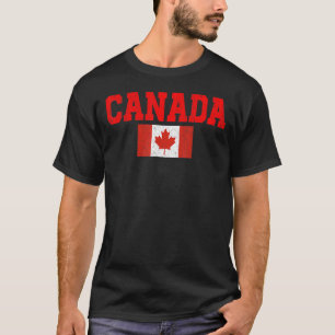 T-shirt Canada Femmes Hommes Enfants Rouge Feuille d'érabl