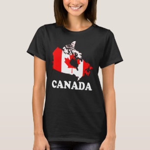 T-shirt Canada Femmes Hommes Enfants Rouge Feuille d'érabl