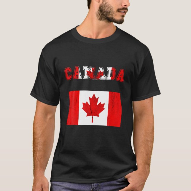 T-shirt Canada Feuille d'érable Fierté canadienne Racines  (Devant)