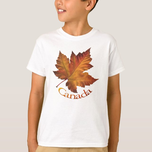 T-shirt Canada Feuille d'érable pour enfant Souven (Devant)