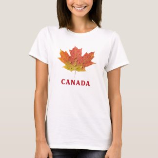 T-shirt Canada Feuille d'érable pour femmes