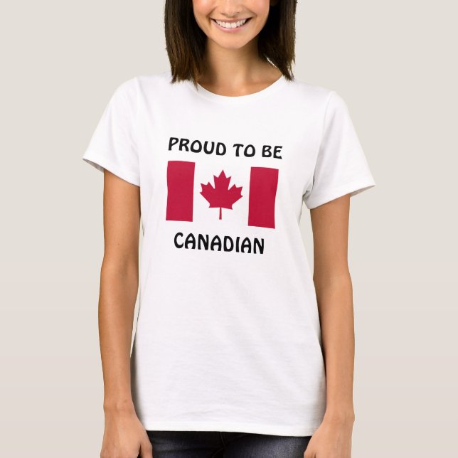 T-shirt Canada : Fier d'être Canadien (Devant)