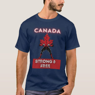 T-shirt Canada Fort et libre