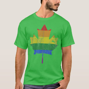 T-shirt Canada LGB Pride LGBQ Feuille d'érable canadienne 