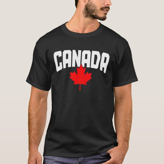 T-shirt Canada Maple Leaf Canadian Flag Pride  1 (Devant)