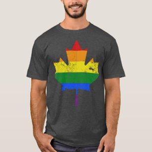 T-shirt Canada Maple Leaf LGBTQ Gay pride Égalité
