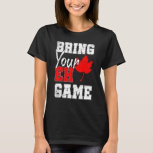 T-shirt Canada Maple Leaf Pays Eh Jeu Canada