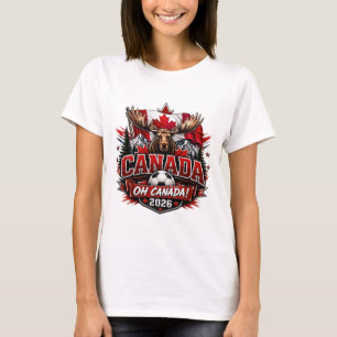 T-shirt Canada Oh Canada 2026 Fan de Foot