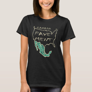 T-shirt Canada Pavé Mexique Carte Pays Vintage