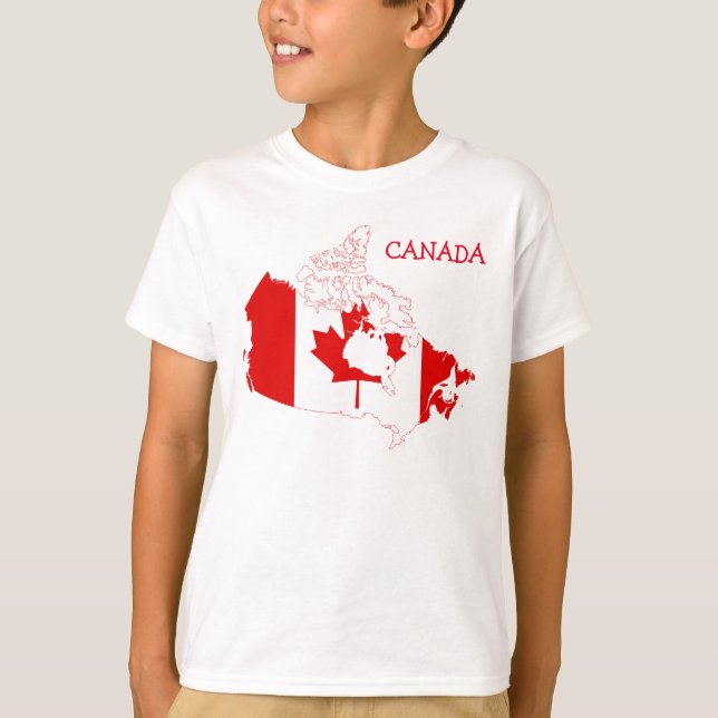 T-shirt Canada pour enfant personnalisable (Devant)