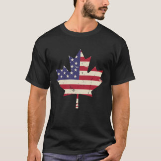 T-shirt Canada USA America Hockey Canadian Maple Leaf 5