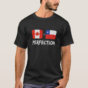 T-shirt Canadian Plus Chilien Perfection Mix Flag Heritage
