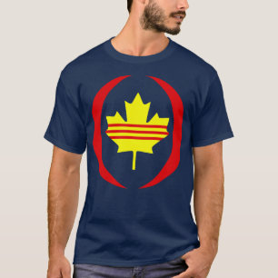 T-shirt Canadian Vietnamien Sud Patriot Multinational Fl