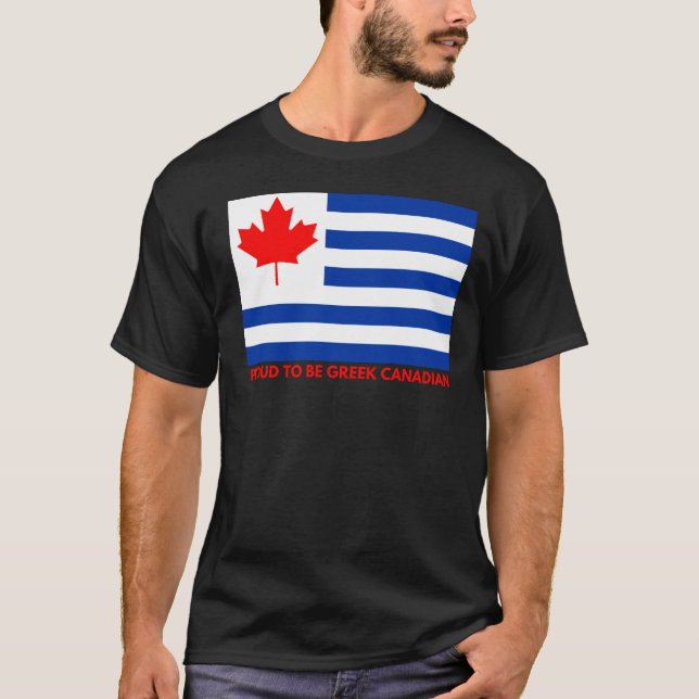 T-shirt canadien grec (Devant)