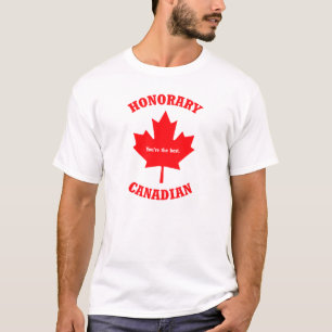 T-shirt canadien honorifique de cadeau de feuille