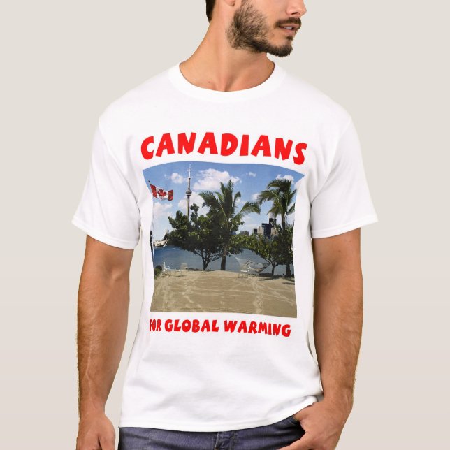 T-shirt Canadiens pour le réchauffement climatique (Devant)
