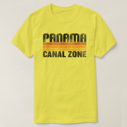 T-shirt Canal de Panama Zone avec des barres de couleurs