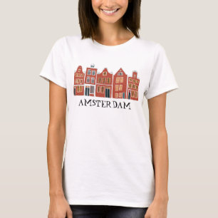 T-shirt Canal House Row Amsterdam Holland Travel