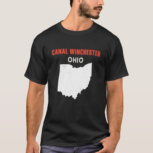 T-shirt Canal Winchester Ohio USA State America Travel Ohi (Devant)