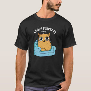 T-shirt Canapé Purtato Funny Potato Pun Dark BG