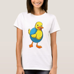 T-shirt Canard à nager avec anneau de nage