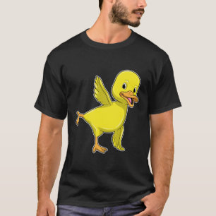 T-shirt Canard au Yoga Exercice d'étirement