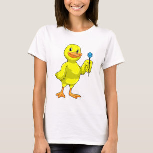 T-shirt Canard aux fléchettes avec tarte