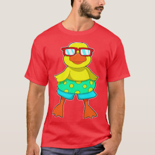 T-shirt Canard avec anneau de nage Lunettes de soleil