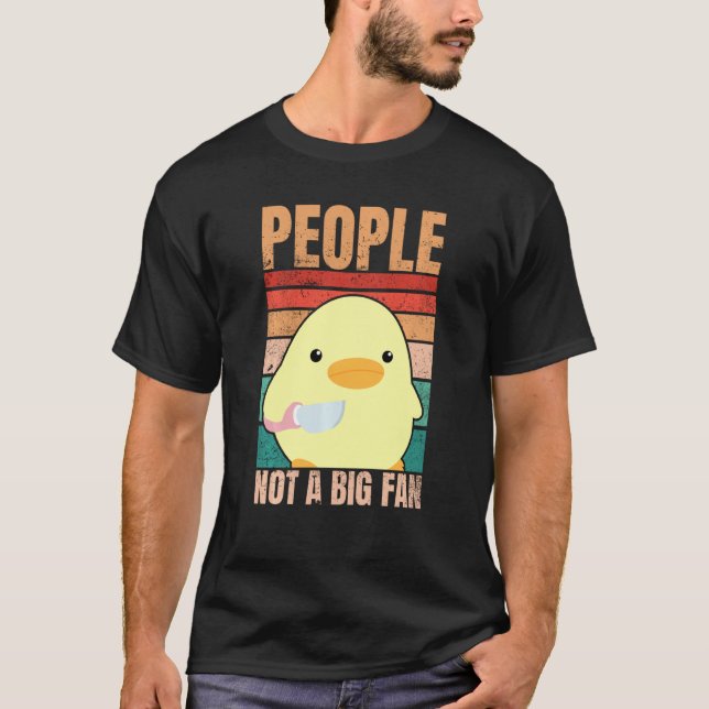 T-shirt Canard Avec Couteau Personnes Pas Un Gros Ventilat (Devant)