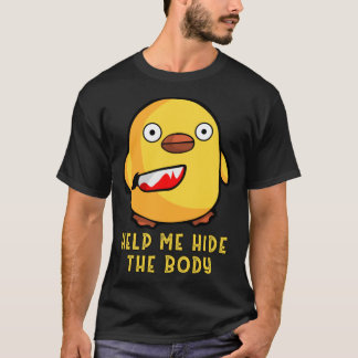 T-shirt Canard Avec Couteau Tee Mignonne Meurtre, Drôle Ai