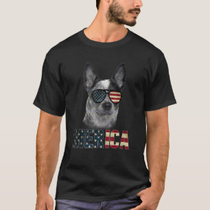 T-shirt Canard de bétail australien Lunettes de soleil Éta
