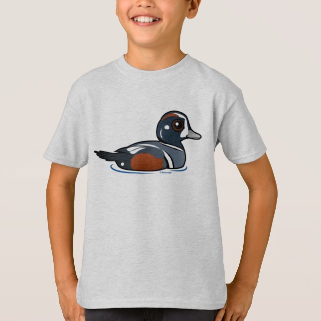 T-shirt Canard de harlequin de Birdorable (Devant)