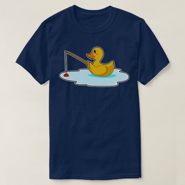 T-shirt Canard de pêche de canard (Design devant)