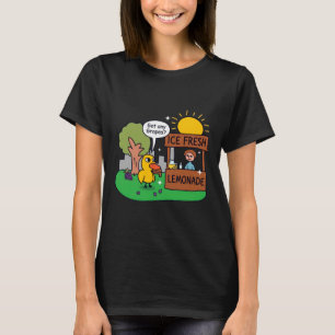 T-shirt Canard Demande Des Raisins Étalage De Limonade