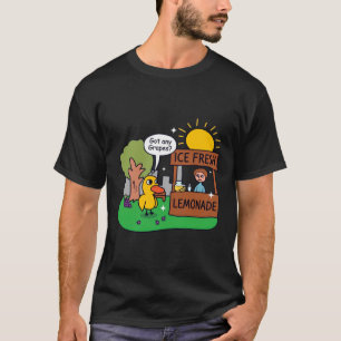 T-shirt Canard Demande Des Raisins Étalage De Limonade