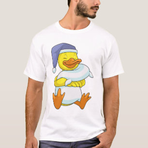 T-shirt Canard dormant avec casquette