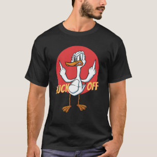 T-shirt Canard Drôle Duck Pun Moyen Doigt