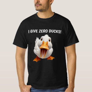 T-SHIRT CANARD DRÔLE NOIR