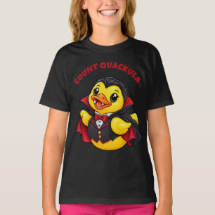 T-shirt Canard en caoutchouc de vampire Comte Quackula Hal