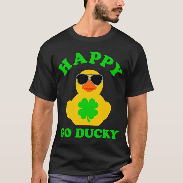 T-shirt Canard en caoutchouc Lunettes de soleil Happy Go D (Devant)