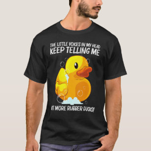 T-shirt Canard en Caoutchouc Mignon Pour Hommes Femmes Enf