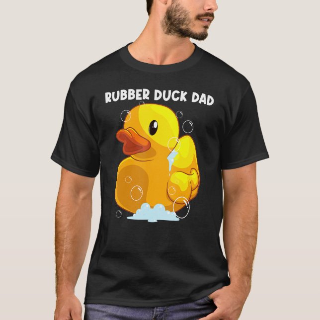 T-shirt Canard en caoutchouc mignon pour papa Père Hommes  (Devant)