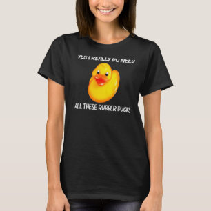 T-shirt Canard En Caoutchouc Pour Hommes Femmes Canards En