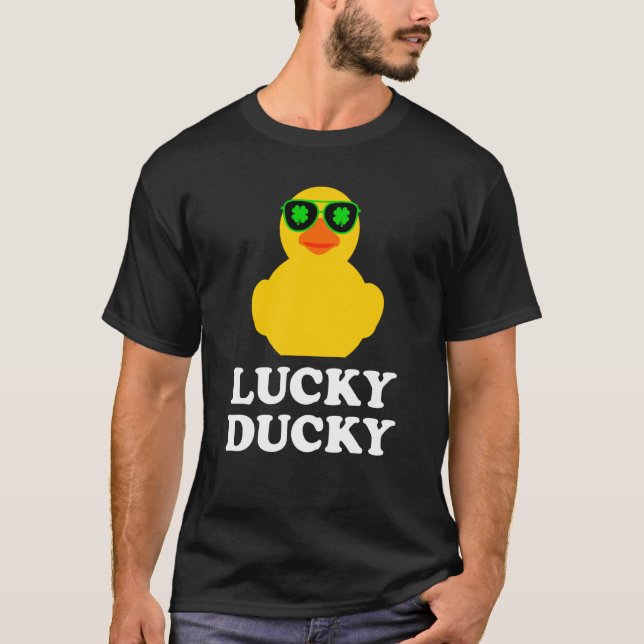 T-shirt Canard en caoutchouc Quatre feuilles C Lunettes de (Devant)