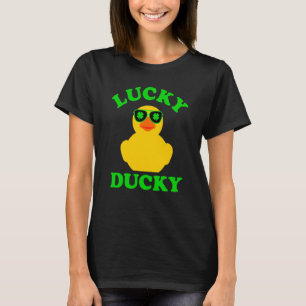 T-shirt Canard en caoutchouc Quatre feuilles C Lunettes de