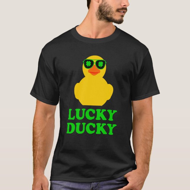 T-shirt Canard en caoutchouc Quatre feuilles C Lunettes de (Devant)