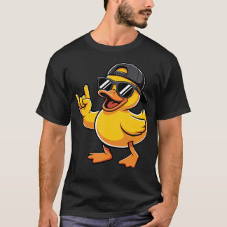 T-shirt Canard en caoutchouc Rock Musique Canard en caoutc