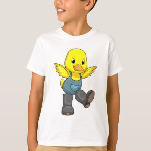 T-shirt Canard en fermier avec des bottes