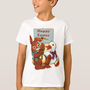 T-shirt Canard et lapin Pâques